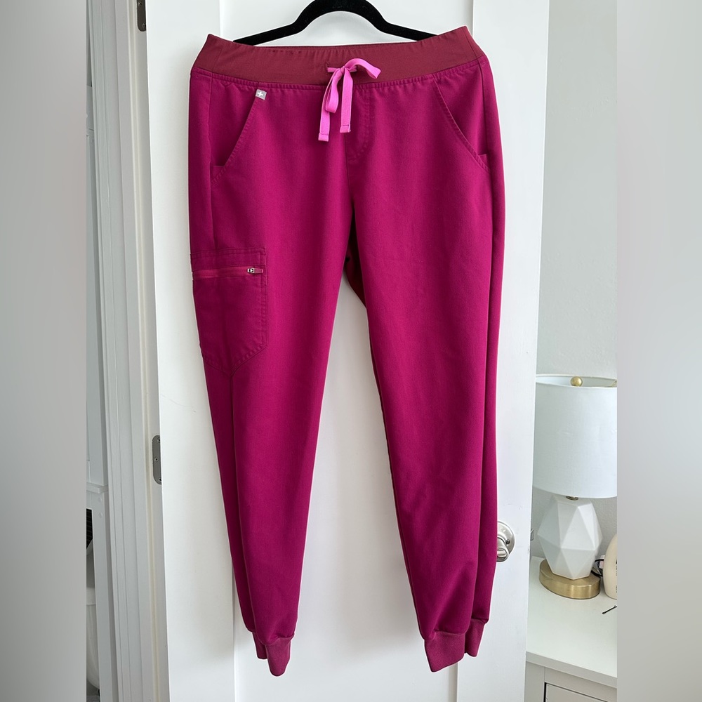 RARE FIGS Scrub Pant- Dark Magenta- Zamora Jogger- S- perfect condition!!